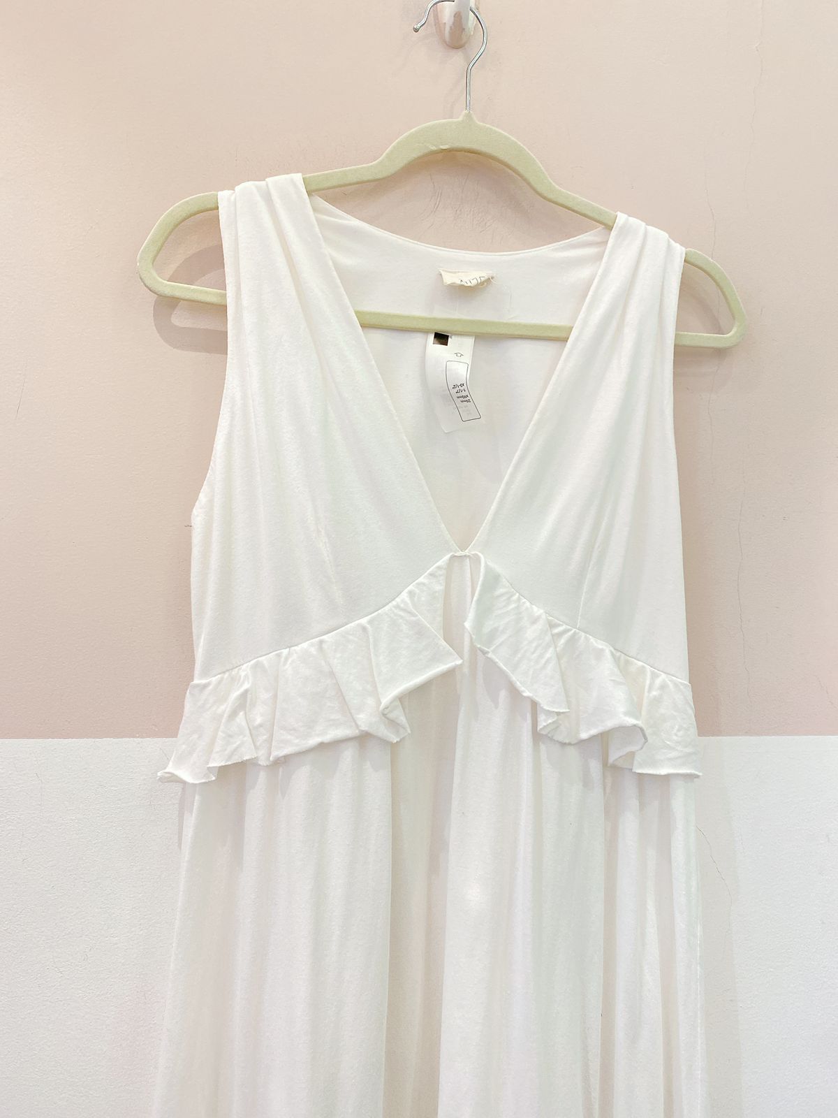 Vestido off babados Âme M