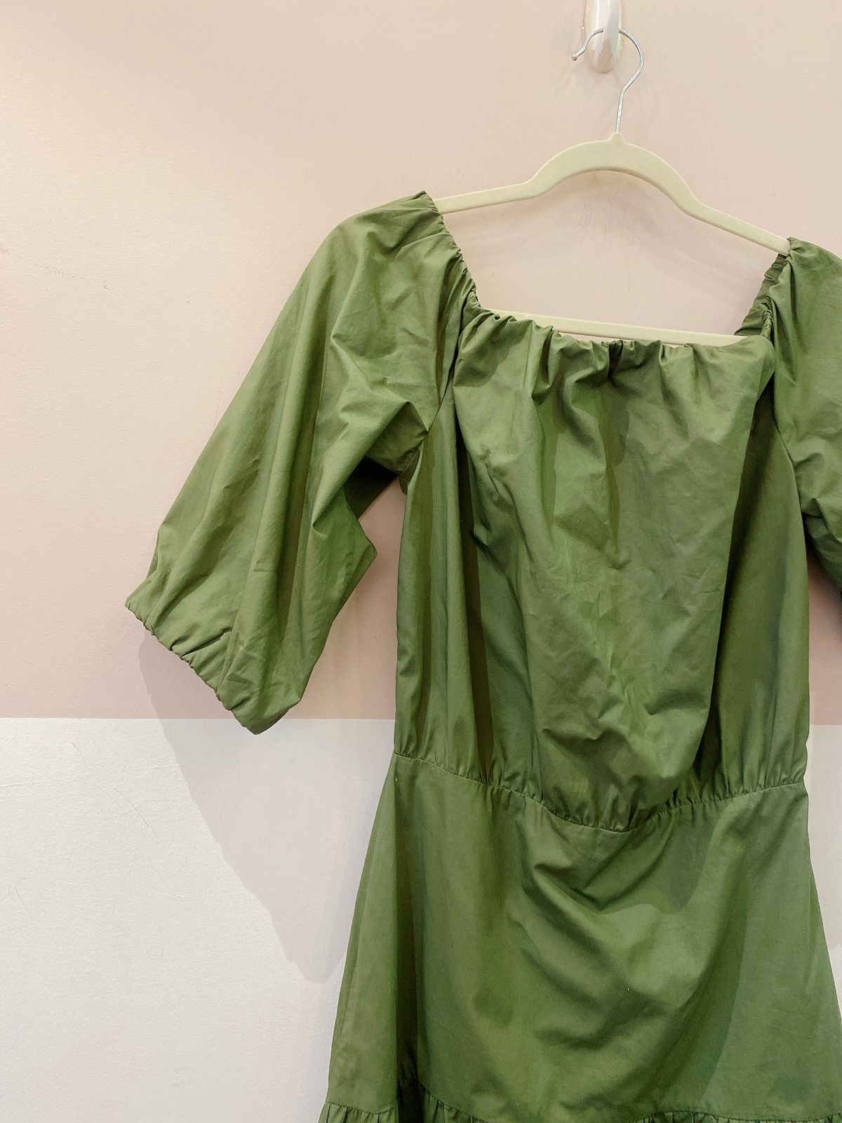 Vestido midi verde musgo Le Lis Blanc 36