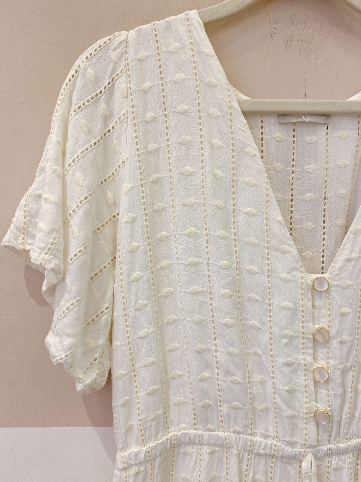 Vestido off bordado Ideologic M